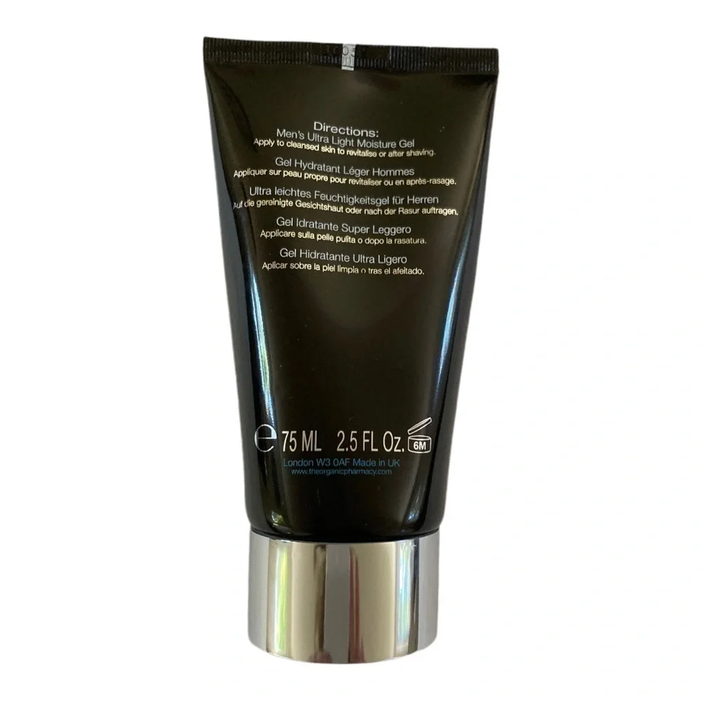 NWT The Organic Pharmacy Men's 2.50 oz. Ultra Light Moisture Gel
